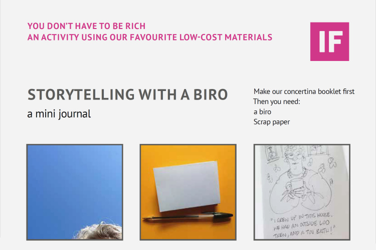 Storytelling with a biro - a mini journal (by Studio Lydia Thornley)